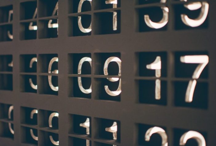 calendário - números