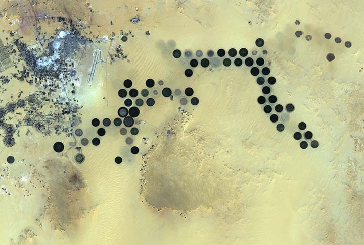Oásis de Al Jawf na Líbia - Aquífero abaixo da Líbia -