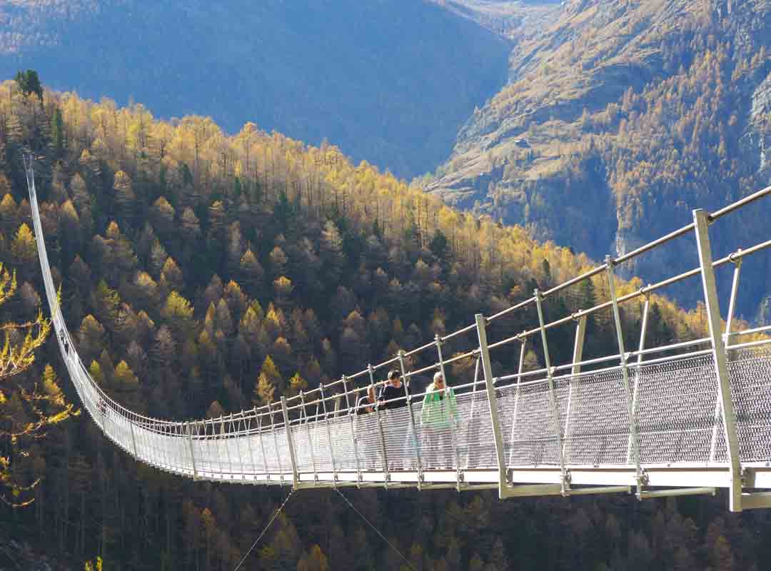 Ponte Suspensa Charles Kuonen, Suíça - Pontes Suspensas -