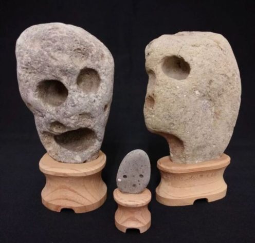 Museu japonês inusitado tem pedras com rostos