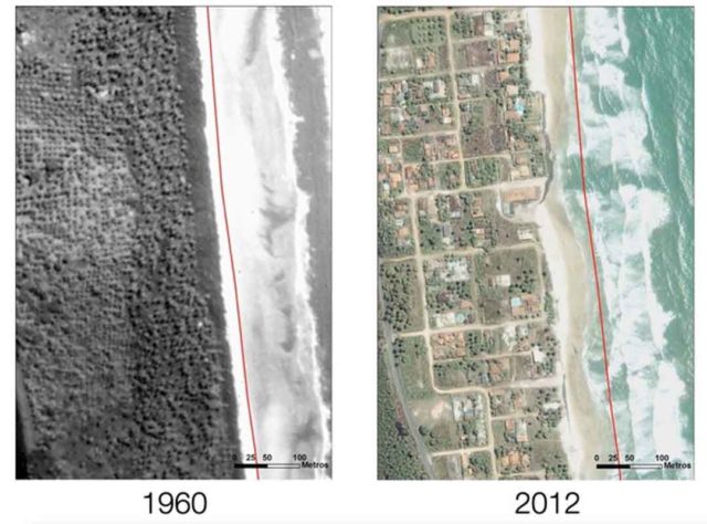 Erosão em áreas costeiras do Brasil 