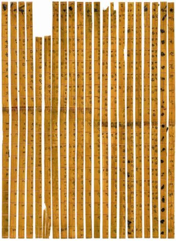 Pesquisadores traduzem textos milenares escritos em folhas de bambu 