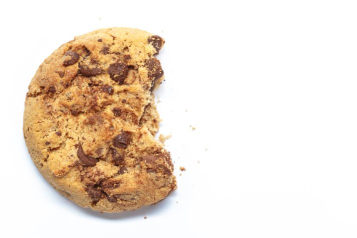 Biscoito mordido