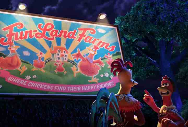 A sequência da animação A Fuga das Galinhas demorou 23 anos para acontecer. O longa é uma das animações em stop motion com maior bilheteria do cinema, com mais de US$ 224 milhões arrecadados.