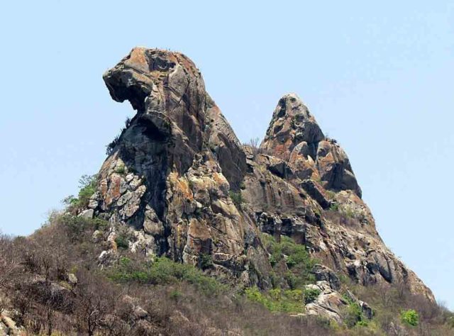 Pedra da Galinha Choca, Quixadá, no Ceará