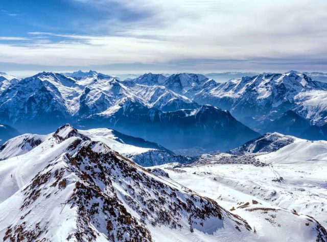Alpe d'Huez, França - Pista de esqui no deserto -