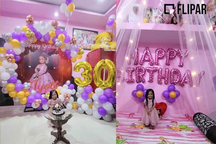 No fim de 2023, Jyoti Amge completou 30 anos e teve uma comemoração especial. Ela postou imagens da festa em seu Instagram