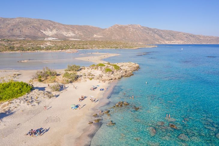 Praia de Elafonisi, Creta, Grécia