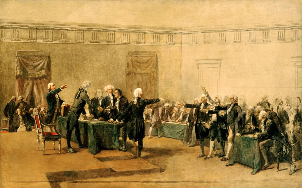 A explicação para esse fato remonta ao século XVIII, quando os Estados Unidos se tornaram independentes da Inglaterra (1776).  - Charles Édouard Armand-Dumaresq/Wikimedia Commons