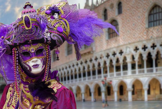 Folia e arte: A tradição das máscaras no carnaval de Veneza