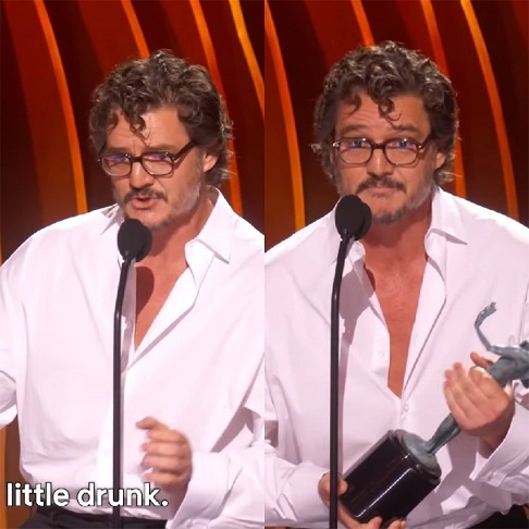 Em fevereiro, o ator viralizou nas redes sociais ao receber um prêmio bêbado. 