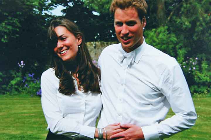 Antes de fazer parte da família Windsor, trabalhou como garçonete enquanto estudava História da Arte na Universidade de St. Andrews, onde conheceu o príncipe William.- Arquivo de família