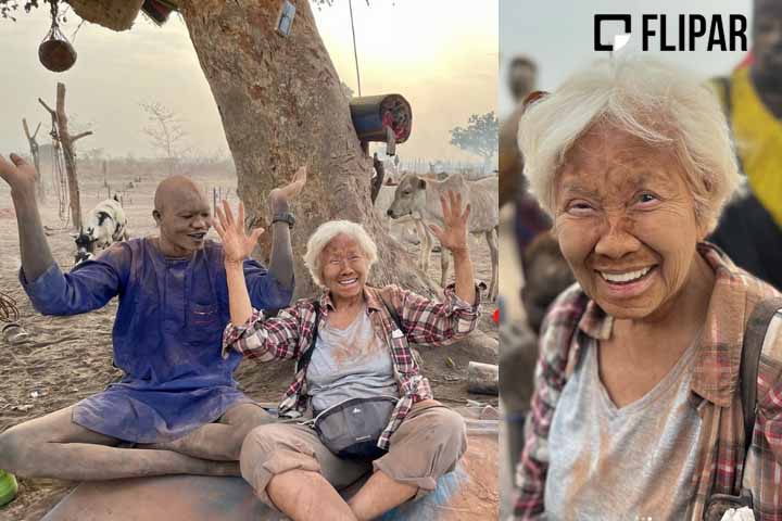 Nesses 56 anos e 193 países percorridos, a idosa acumulou mais de um milhão de milhas aéreas. 
- Instagram @luisa_yu14