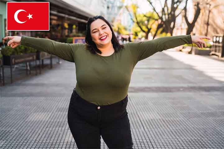 7º lugar (mulheres) - Turquia, com 76% da população com sobrepeso ou obesa. 
- Imagem Freepik