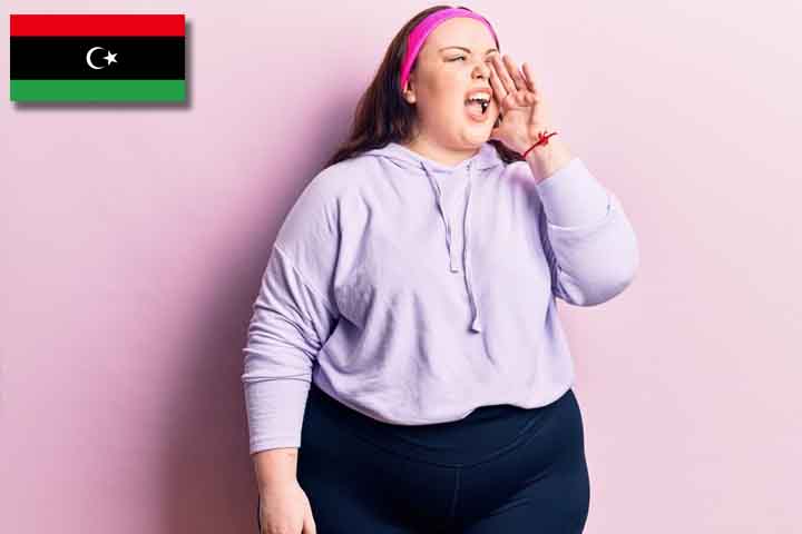 8º lugar (mulheres) - Líbia, com 75% da população com sobrepeso ou obesa. 
-- Imagem Freepik