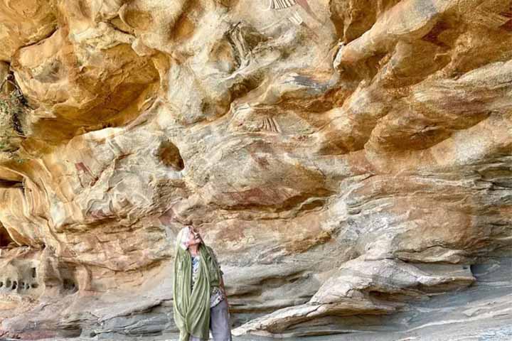 No perfil, ela posta fotos suas em diversos lugares, entrevistas e matérias sobre sua trajetória de turista global.
-Arquivo Pessoal