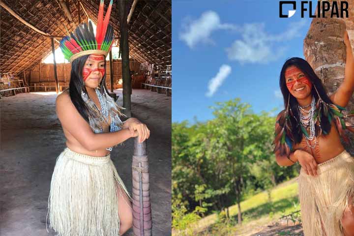Durante a pandemia de covid-19, ela criou uma página no Tik Tok para mostrar a outros jovens sua vivência como mulher indígena do povo Tatuyo. Naquele período, as visitas à aldeia diminuíram e algumas das atividades que geram renda, como o artesanato, ficaram prejudicadas.-Instagram @cunhaporanga_oficial