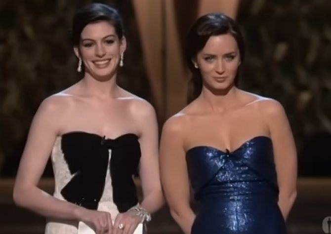 Anne Hathaway e Emily Blunt no Oscar 2008