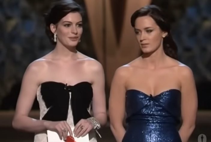 Anne Hathaway e Emily Blunt no Oscar 2008