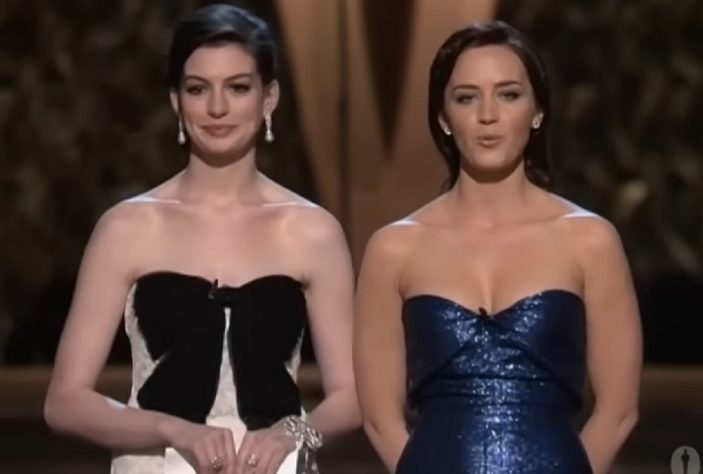 Anne Hathaway e Emily Blunt no Oscar 2008