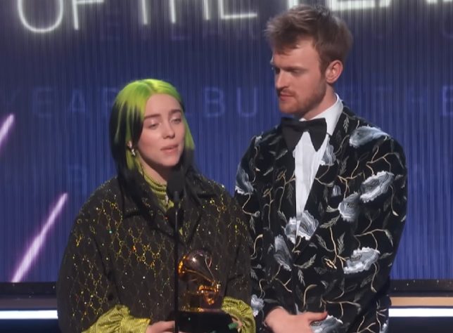 Billie Eilish no Grammy
