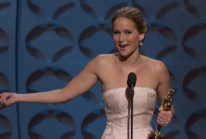Jennifer Lawrence no Oscar 2013