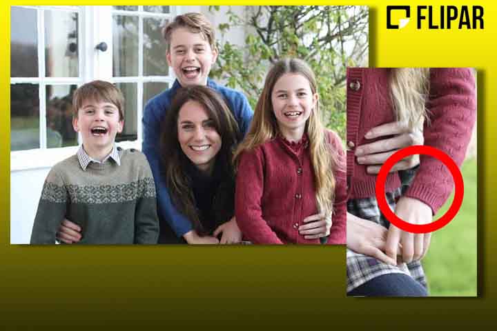 Na controversa imagem, a princesa aparecia sem a aliança de casamento, o primeiro grande problema apontado pelos internautas.- Reprodução de Instagram
