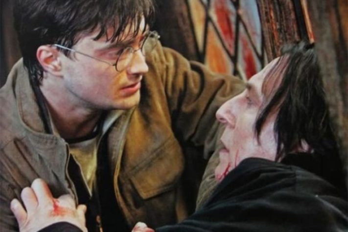 Alan Rickman e Daniel Radcliffe 