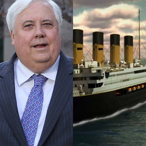 Montagem - Bilionário australiano pretende criar réplica do Titanic
