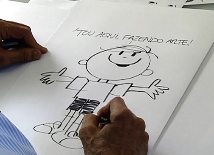 No entanto, a carreira artÃ­stica de Ziraldo teve inÃ­cio mesmo no fim da dÃ©cada de 1940, quando ele comeÃ§ou a publicar frequentemente cartoons e charges em jornais e revistas. 