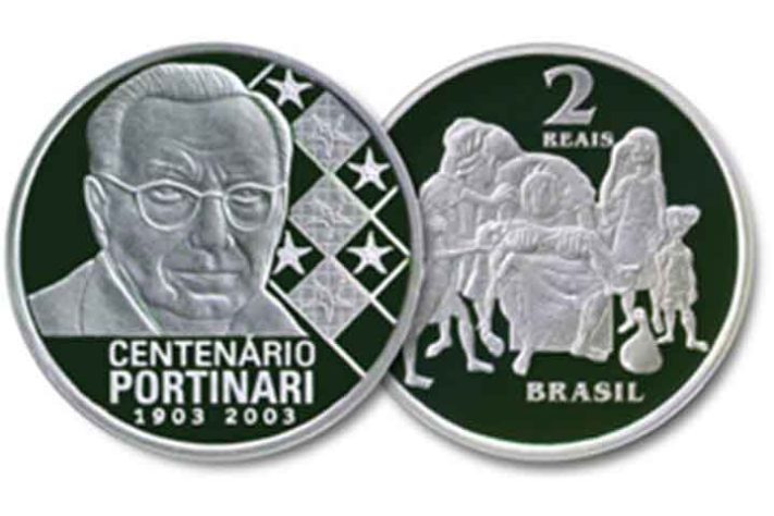 Moeda Comemorativa do Centenário de Candido Portinari - Moedas Comemorativas - Divulgação