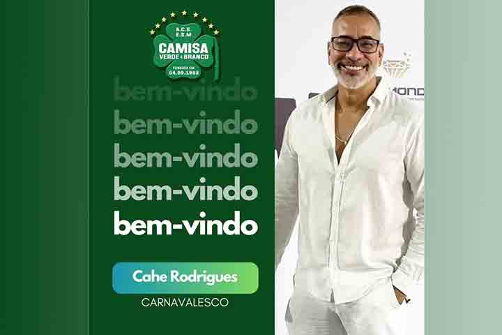 A homenagem a Cazuza não será a primeira da carreira de Cahê, que já fez enredos sobre Xu xa Meneghel (Caprichosos 2004), Zico (Imperatriz 2014), Zezé Di Camargo e Luciano (Imperatriz 2016) e Ruth de Souza (Acadêmicos de Santa Cruz 2019).- Instagram @camisaverdeweb