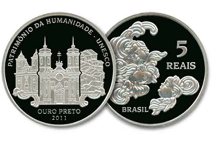 Moeda Comemorativa de Ouro Preto - Moedas Comemorativas - Divulgação