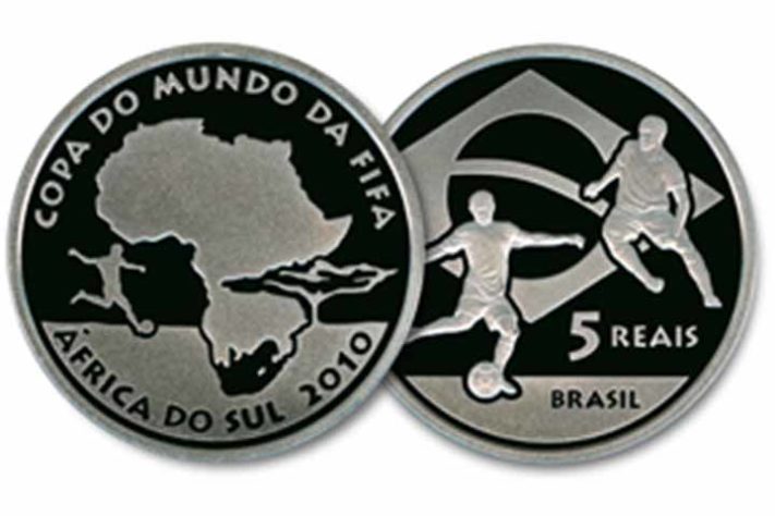 Copa do Mundo da FIFA - África do Sul 2010 - Moedas Comemorativas - Divulgação