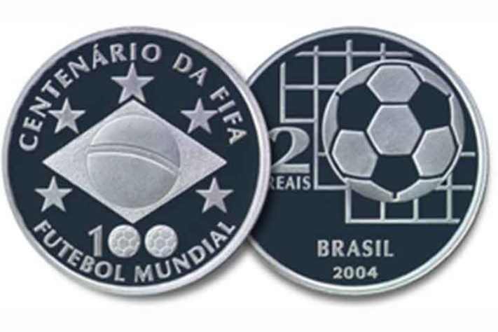 Moeda Comemorativa do Centenário da FIFA - Moedas Comemorativas - Divulgação
