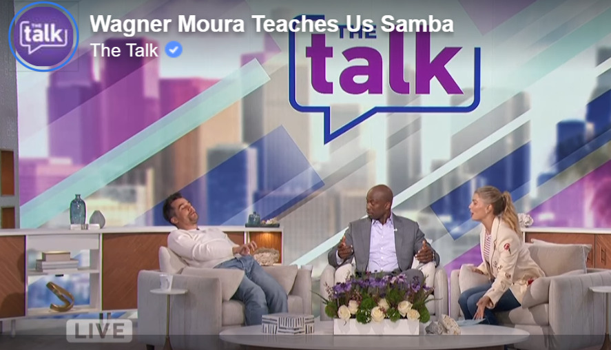Wagner Moura samba em programa de TV nos EUA