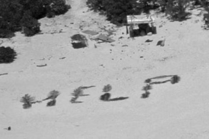Marinheiros escrevem 'socorro' e são resgatados em ilha deserta na Micronésia