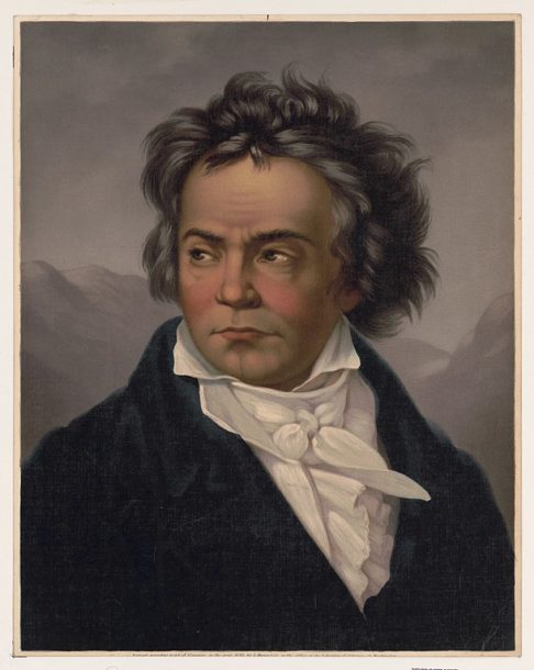 O segundo período, conhecido como seu "período médio" (1802-1812), foi marcado por obras mais dramáticas e emocionais. 