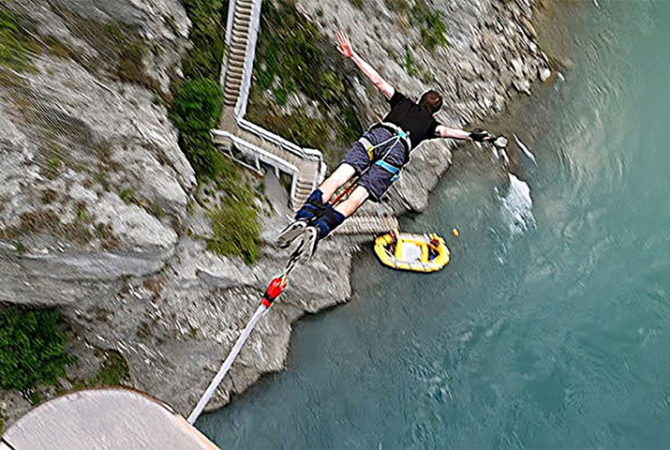 Lugares ideais para a prática do bungee-jumping por todo o mundo