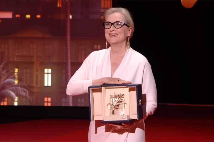Em 2024, Meryl Streep foi homenageada na abertura do Festival de Cannes. Na ocasiÃ£o, a atriz recebeu a Palma de Ouro honorÃ¡ria, em celebraÃ§Ã£o Ã  sua contribuiÃ§Ã£o para o cinema.
