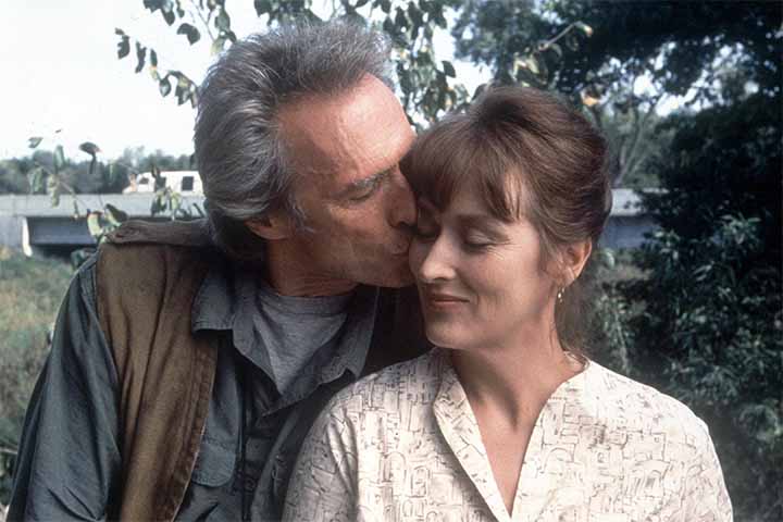 Em 1995, Streep contracenou com Clint Eastwood na história de amor "As Pontes de Madison" (1995). Baseado no best-seller de Robert James Waller, o filme foi um sucesso de público e arrecadou mais de 70 milhões de dólares só nos Estados Unidos.