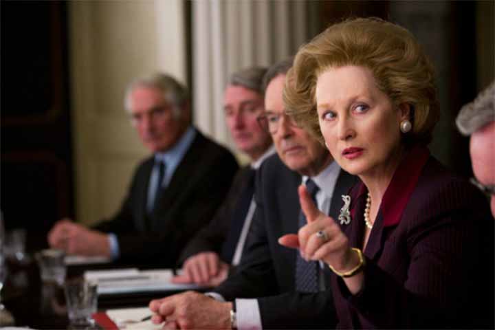 Em â??A Dama de Ferroâ?, baseado na vida de Margareth Tatcher, o ator britÃ¢nico encarnou Denis Tachter, marido da ex-premiÃª do Reino Unido, interpretada por Meryl Streep. 
