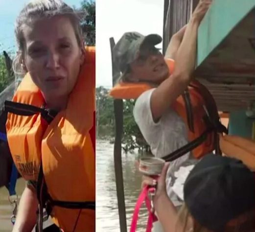 Luisa Mell fratura duas costelas ao participar de resgate de animais no RS