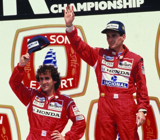 Alain Prost e Ayrton Senna
