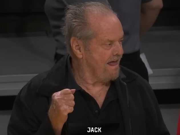 Jack Nicholson em jogo do Los Angeles Lakers
