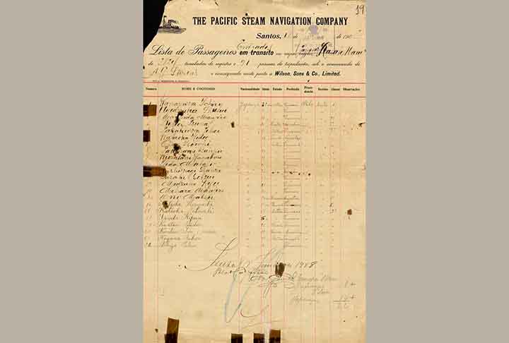 A chegada dos japoneses teve início oficialmente em 18 de junho de 1908, quando o navio Kasato Maru aportou em São Paulo, trazendo 781 lavradores para as fazendas do interior paulista.