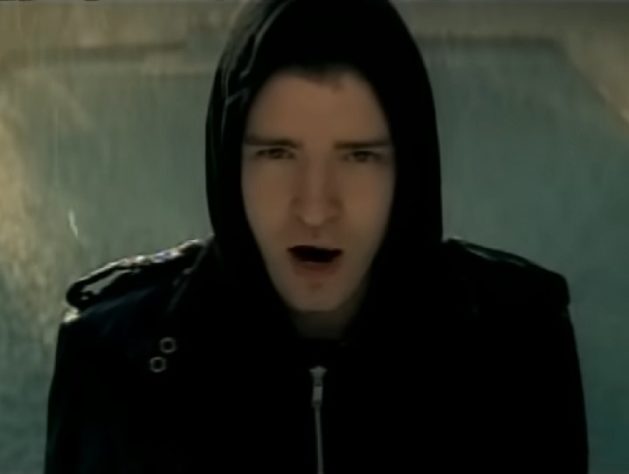Justin Timberlake no clipe Cry Me A River