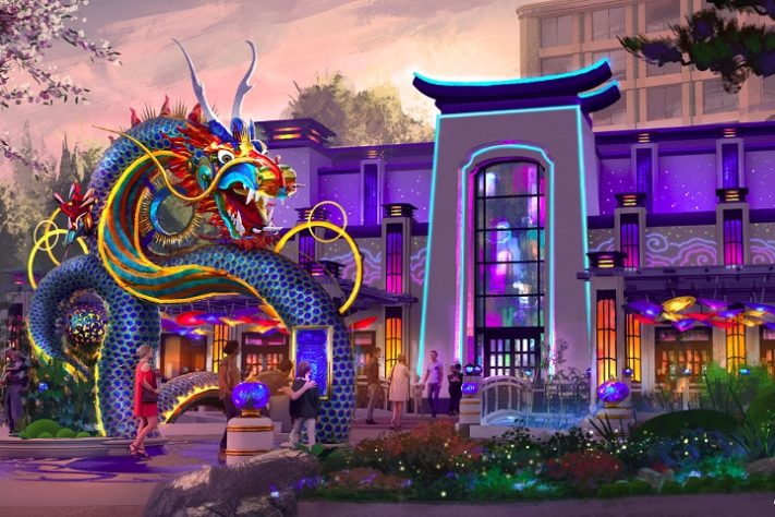 Universal Epic Universe - The Blue Dragon