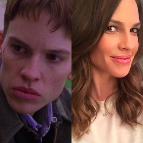 Montagem - Hilary Swank em 