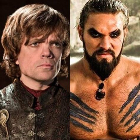 Montagem - Peter Dinklage e Jason Momoa